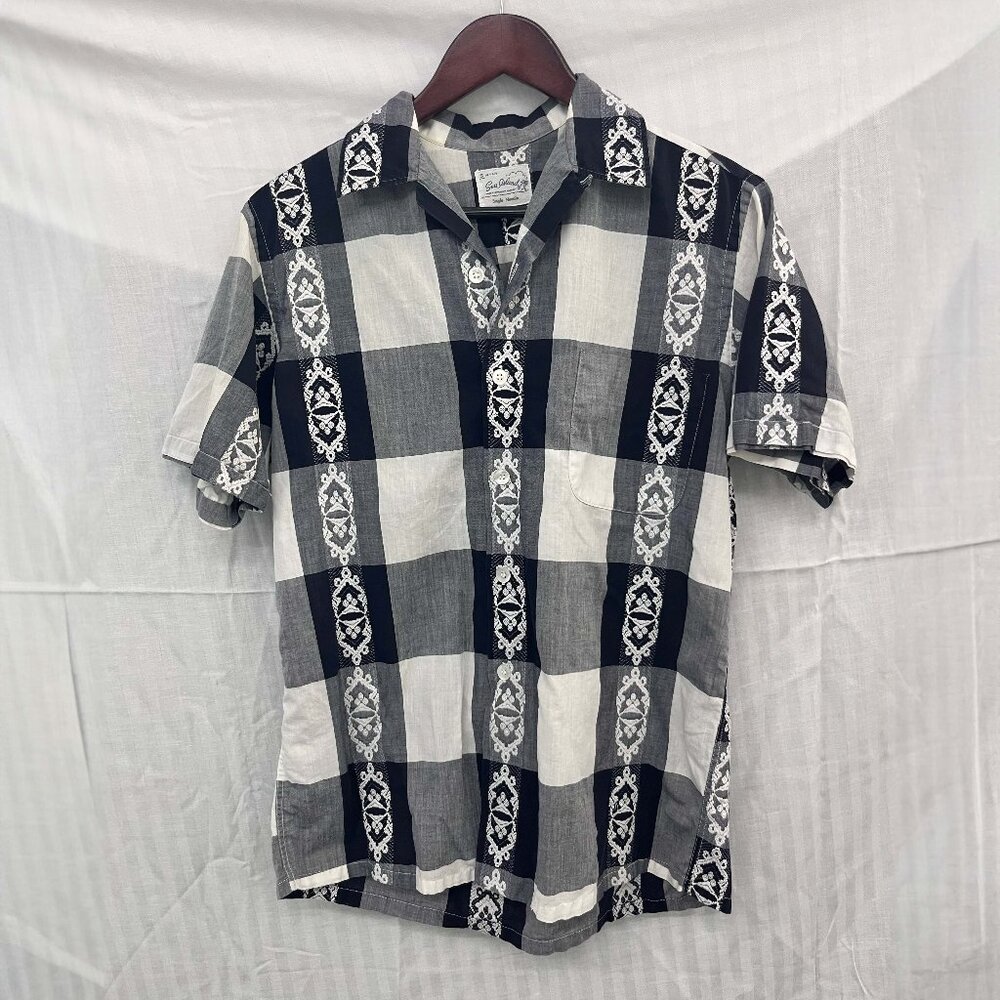 Sea Island Gingham Shirt | Embroidered Patterns, small